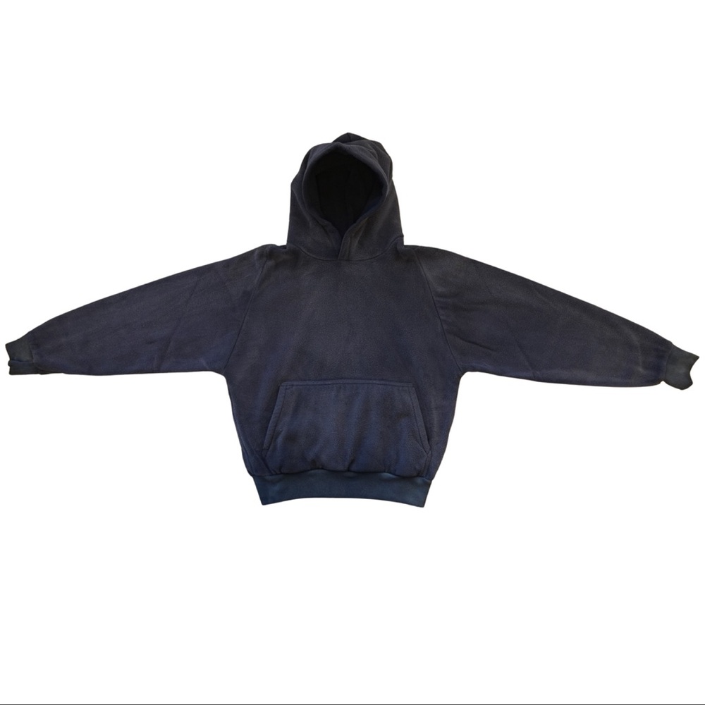 Yeezy GAP Engineered by Balenciaga Polar Fleece Padded Hoodie Size L Navy #147